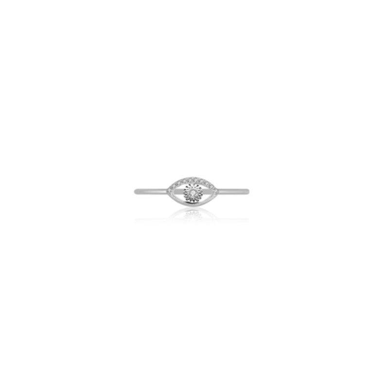 【LOVELY EYE LASHES】Winky Eye Diamond Ring 18K Gold