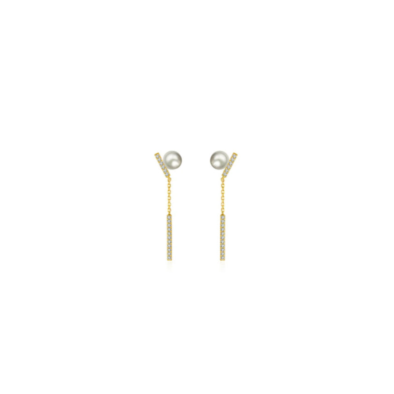【BUBBLE TEA】GiGi Pearl Earring 18K Gold