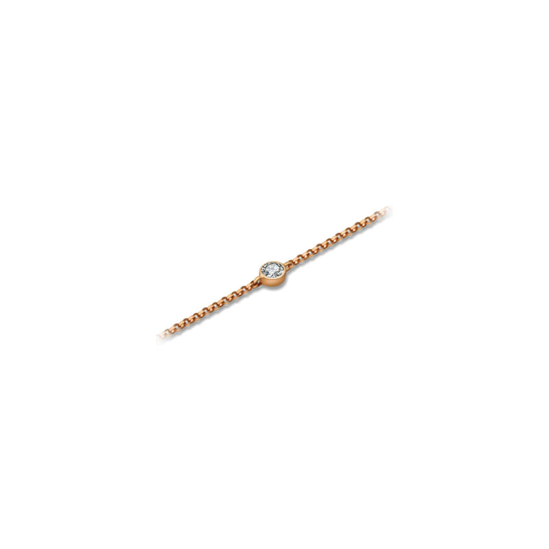 【TO ME, FROM ME.】 Diamond Bracelet 18K Gold April Birthstone