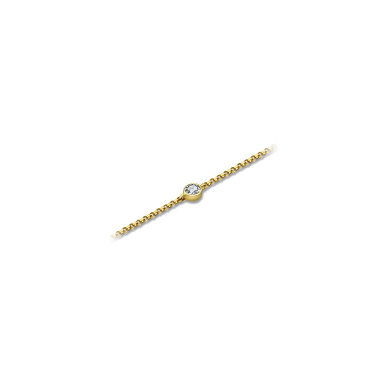 【TO ME, FROM ME.】 Diamond Bracelet 18K Gold April Birthstone