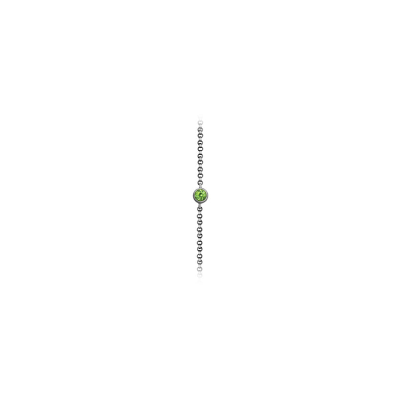 【TO ME, FROM ME】Peridot Bracelet 18K Gold Aug. Birthstone