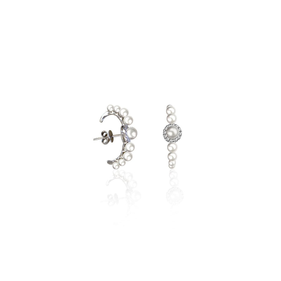 【BEEN THERE】Iceland Spring Pearl Diamond Earring 18K Gold