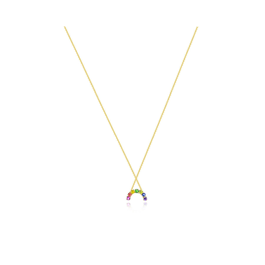 【Rainbow 52】Colour Sapphire Necklace