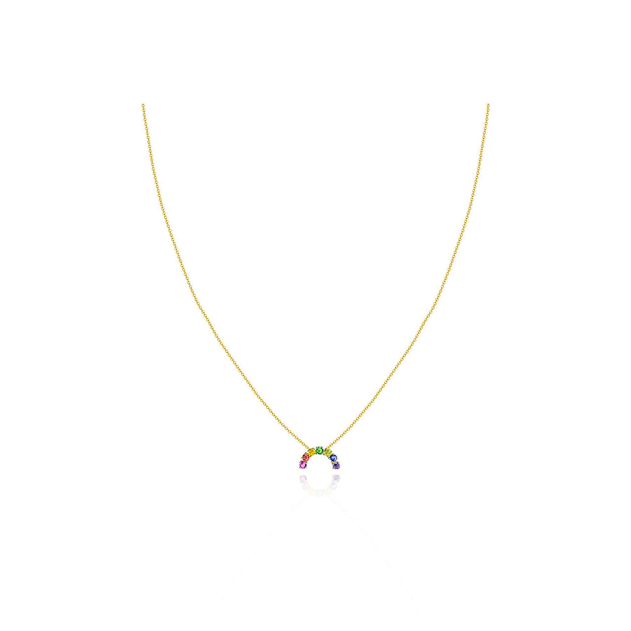 ·【Rainbow 52】Colour Sapphire Necklace 14K