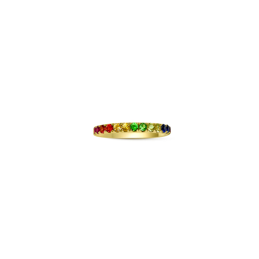 【Rainbow 52】Color Your Days Up! Sapphire Gemstone Ring 18K Gold