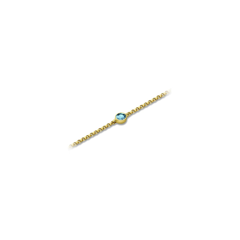 【TO ME, FROM ME】Topaz Bracelet 18K Gold Dec. Birthstone