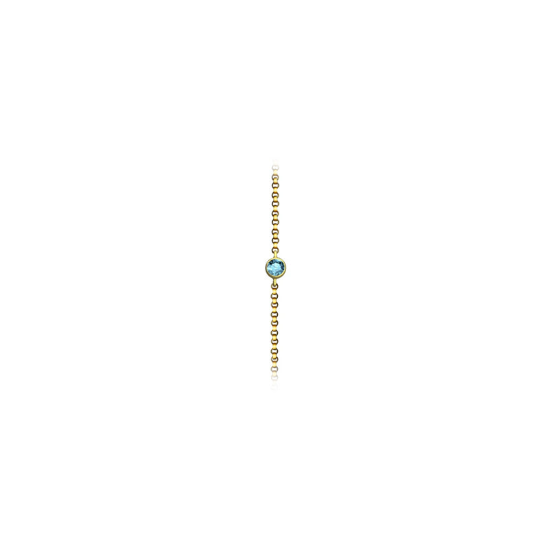 【TO ME, FROM ME.】Topaz Bracelet 18K Gold Dec. Birthstone