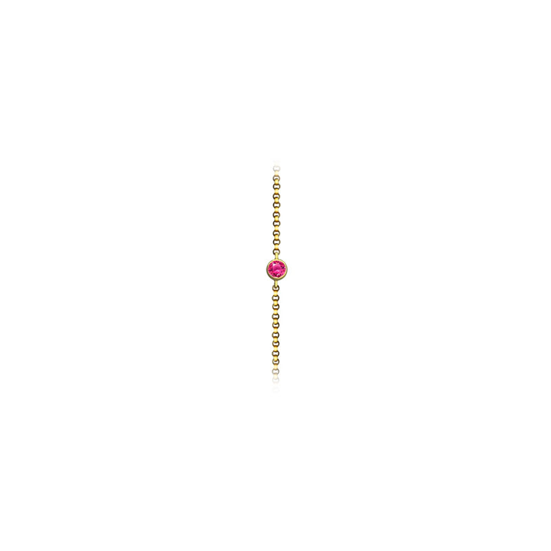 【TO ME, FROM ME】Tourmaline Bracelet 18K Gold Oct. Birthstone