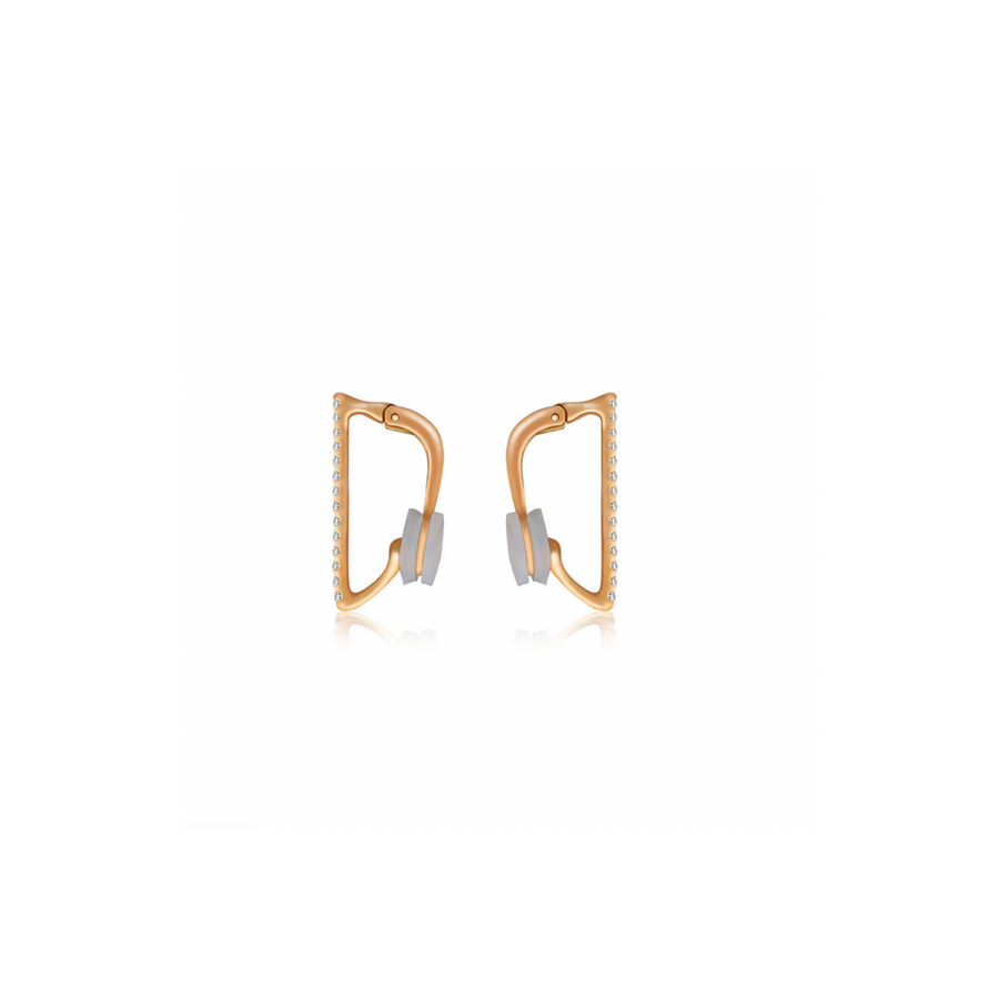 【EARCUFF】Liv Vertical Diamond Ear Cuff 18K Gold