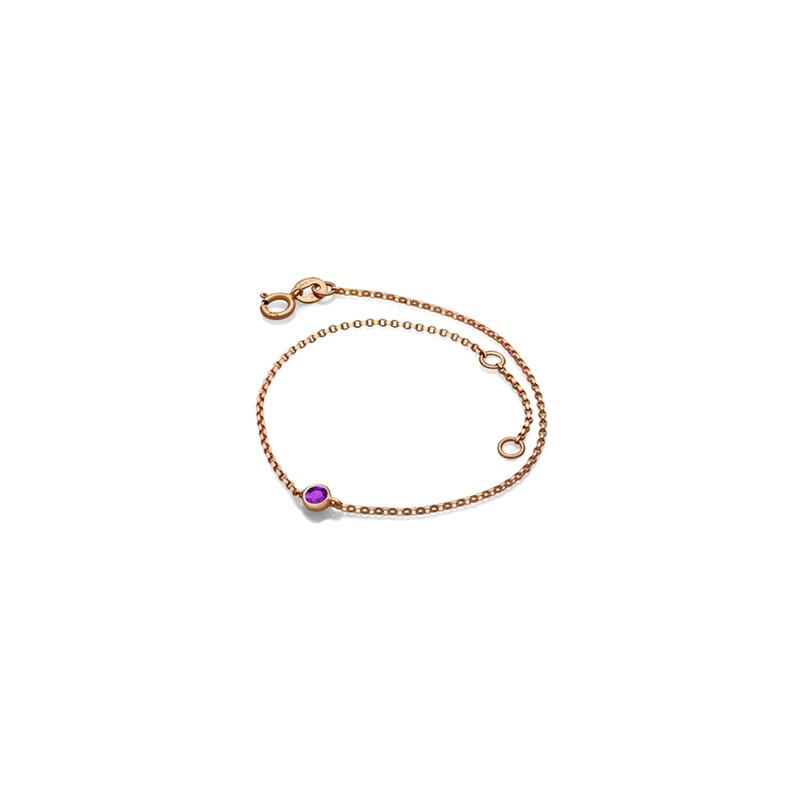 -【TO ME, FROM ME.】Amethyst Bracelet 18K Gold Feb. Birthstone