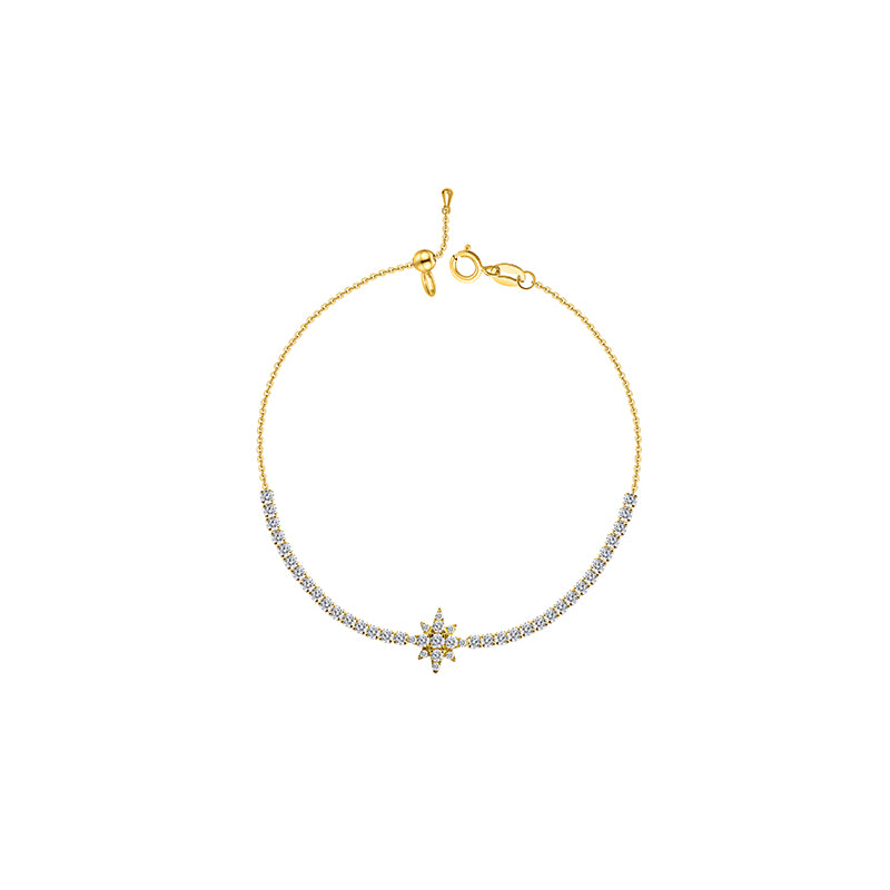 ·【BEEN THERE】Paris Star Diamond Bracelet 18K Gold