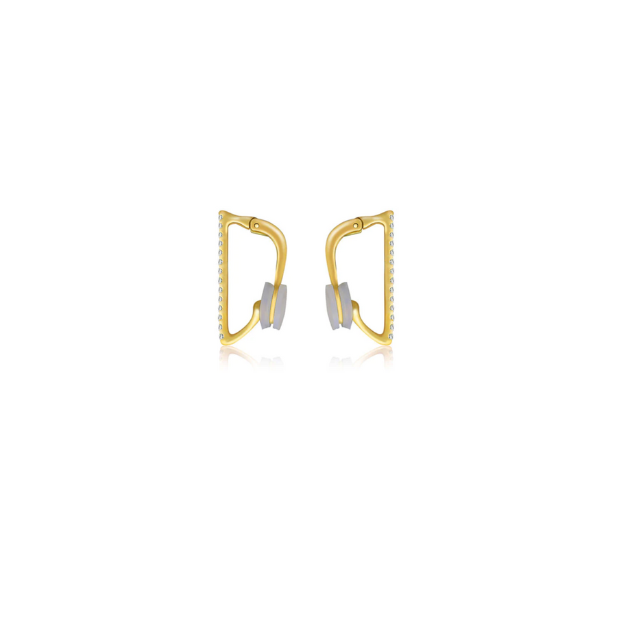 【EARCUFF】Liv Vertical Diamond Ear Cuff 18K Gold