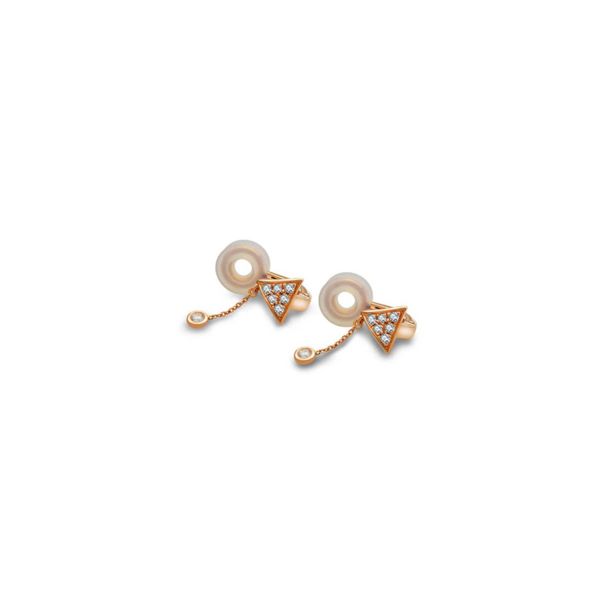 【EARCUFF】Pretty Little Thing Dipping Diamond Ear Cuff 18K Gold