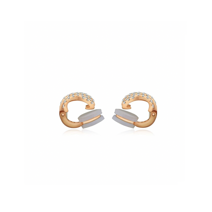 【EARCUFF】XOXO Diamond Ear Cuff 18K Gold