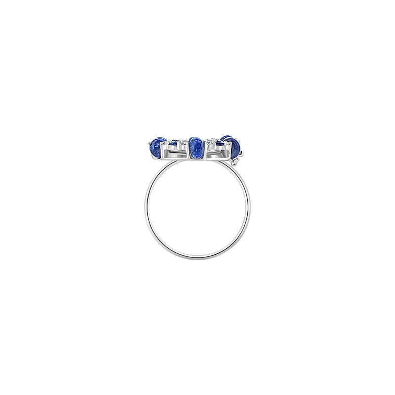 【HOLIDAY CHARM】 Diamond Sapphire 3-Way Necklace & Ring 18K Gold