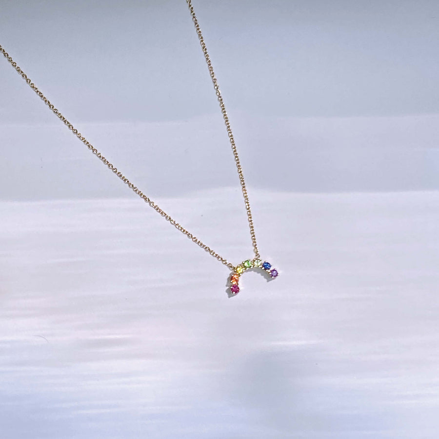 【Rainbow 52】Colour Sapphire Necklace