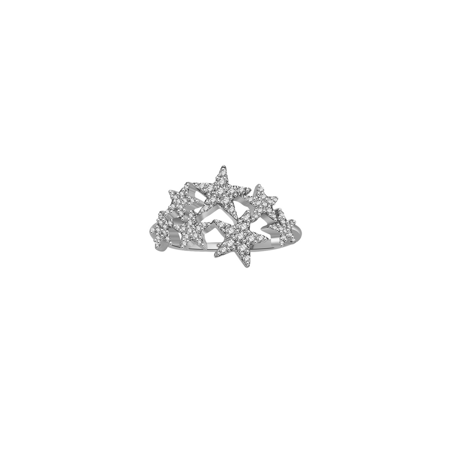 ·【NEW YORK SKYLINE 52】Starry Diamond Ring 14K Gold