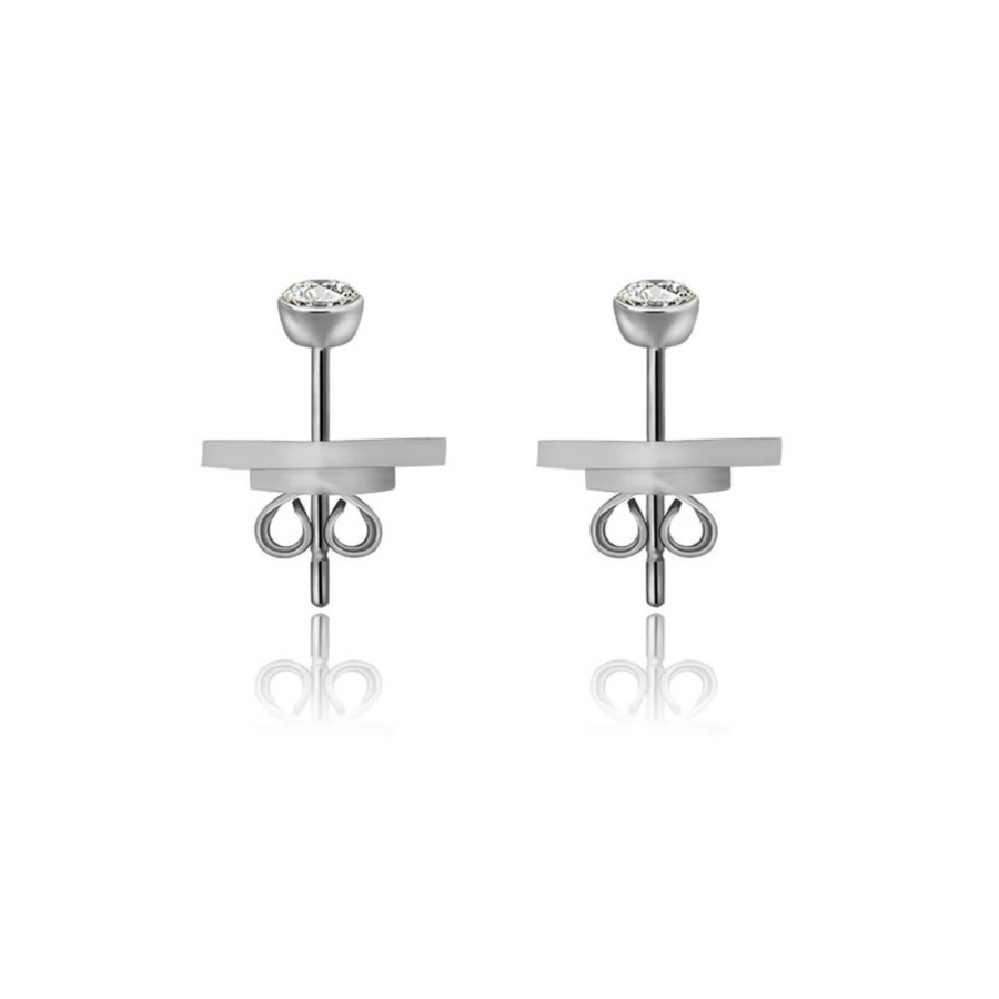 【MUST HAVE】0.2ct Bezeled Diamond Earstuds 18K Gold