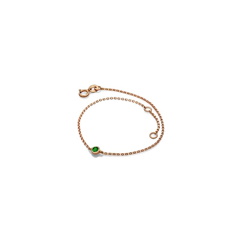 【TO ME, FROM ME.】Emerald Bracelet 18K Gold May Birthstone