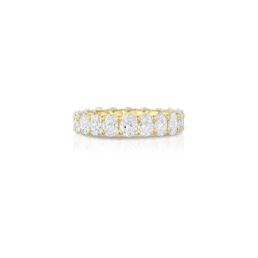 【ETERNITY BAND】Oval Diamond Band 18K Gold Customized