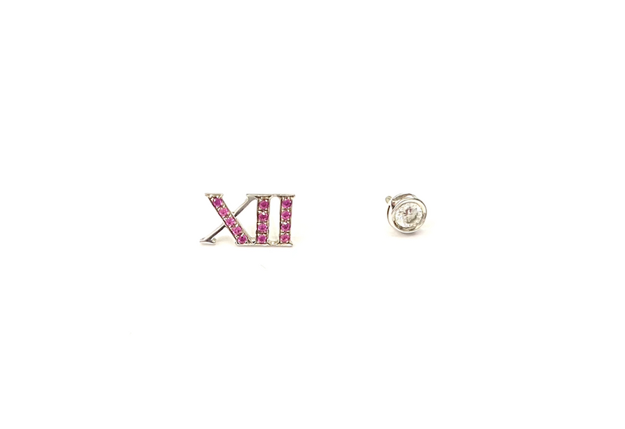 【XII】Roma 2Way Pink Sapphire Diamond Earring