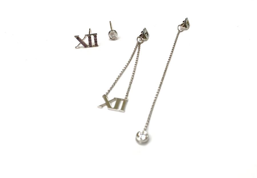 -【XII】Roma 925 Silver Handcrafted Earring ( SINGLE )