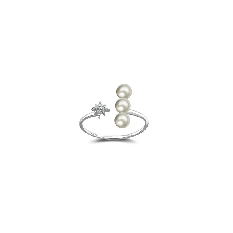 【BUBBLE TEA】Bourbon Balls Pearl Ring 18K Gold