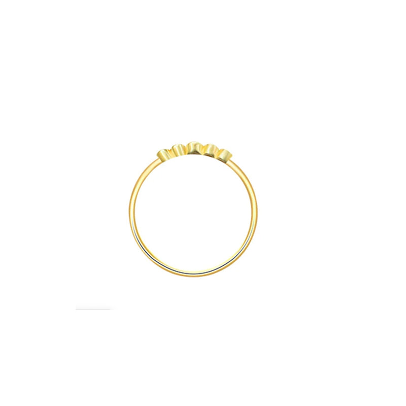 【DIAMOND RING】Canelé Diamond Ring 18K Gold