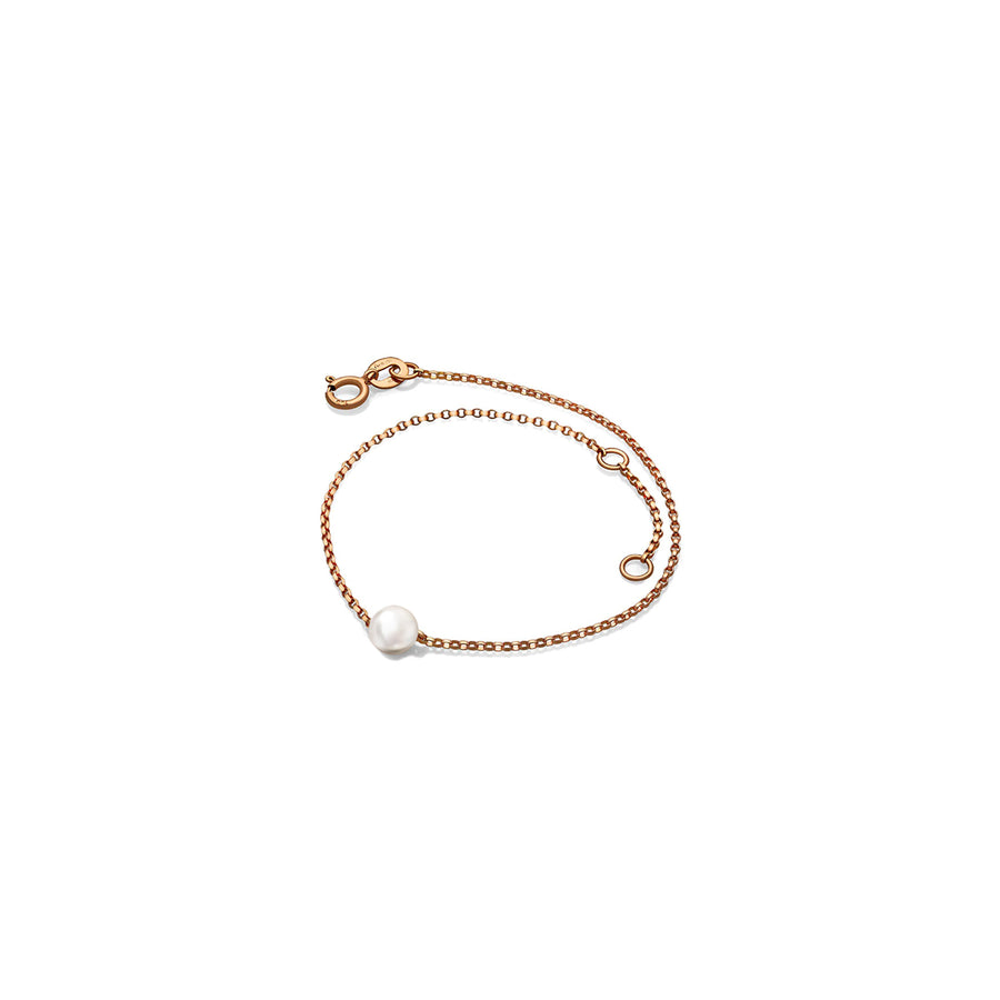 【TO ME, FROM ME.】Pearl Bracelet 18K Gold June Birthstone