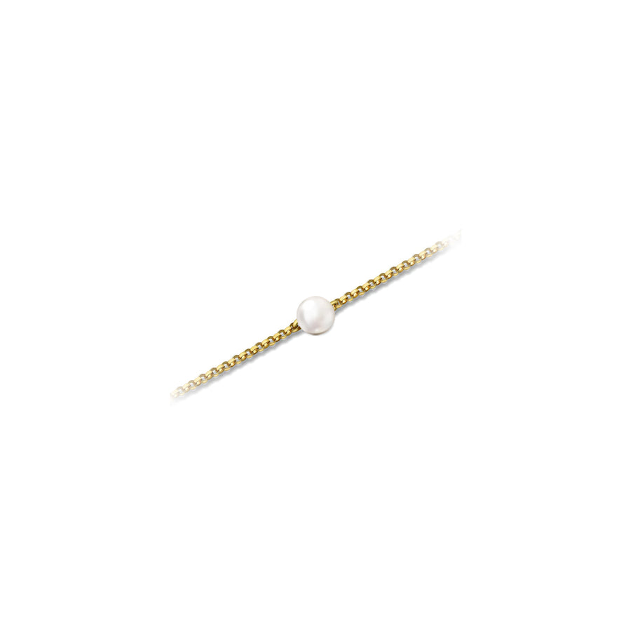 【TO ME, FROM ME.】Pearl Bracelet 18K Gold June Birthstone